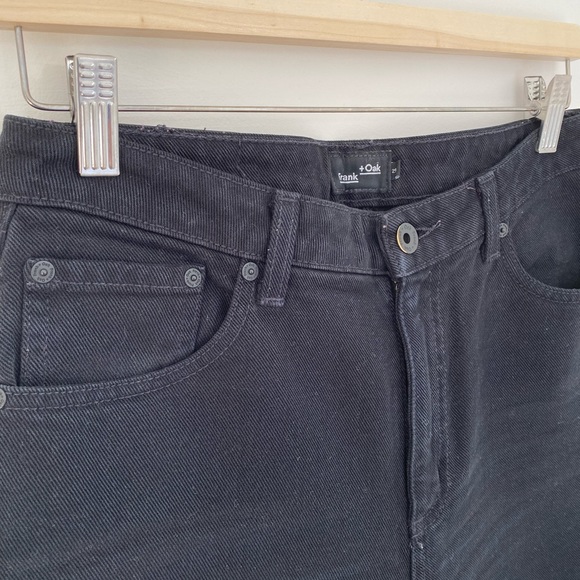 Frank + Oak Black Straight Leg Jeans - Picture 4 of 6